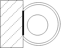 Interaction of ball lightning with solid objects
