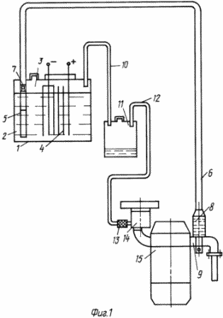 APPARATUS FOR PRODUCING AND SUPPLEMENTS water vapor, hydrogen and oxygen in internal combustion engines