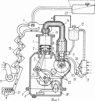 ENGINE DOCHKIN VG WITH EXTERNAL COMBUSTION, WORKING ON THE CLOSED ENVIRONMENTALLY CLEAN AND HIGH-ECONOMIC CYCLE