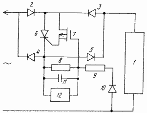 DEVICE FOR CONSUMER PROTECTION FROM OVERLAPPED VOLTAGES IN AC NETWORKS. Patent of the Russian Federation RU2074472