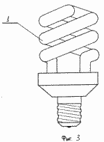 COMPACT LUMINESCENT LAMP. Patent of the Russian Federation RU2095884