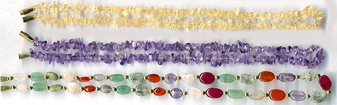 Semi-precious stones, gems