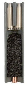 Cartridges in a cut: The cartridge of caliber of 76 mm for the fighting smooth-bore weapon